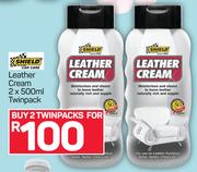 Shield Leather Cream 2x500ml Twinpack-For 2 Twinpacks