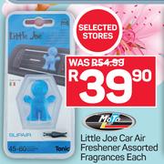 Moto Quip Little Joe Car Air Freshener Assorted Fragrances-Each