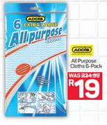 Addis All Purpose Cloths 6 Pack