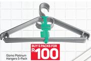 Gizmo Platinum Hangers 5's Pack-For 5 Packs