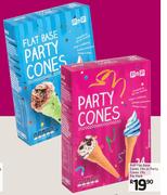 PnP Flat Base Cones-28s Or Party Cones-24s Per Pack