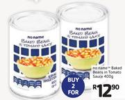 No Name Baked Beans In Tomato Sauce-2 x 400g
