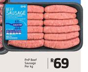 PnP Beef Sausage-Per Kg