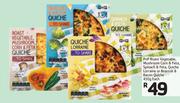 PnP Roast Vegetable,Mushroom Corn And Feta,Spinach And Feta,Quiche Lorraine Or Broccoli-450g Each