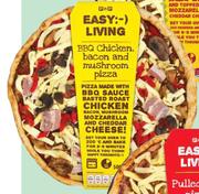 Pnp BBQ Chicken, Bacon And Mushroom Pizza-500g