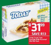 Today Snack Time Sausage Rolls Assorted-40's Per Pack