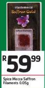 Spices Mecca Saffron Filaments-0.05g