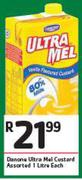 Danone Ultra Mel Custard Assorted-1Ltr