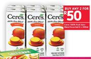 Ceres 100% Fruit Juice Blend Assorted 6X200ml-For 2