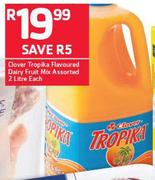 Clover Tropika Flavoured Dairy Fruit Mix Assorted-2Ltr Each