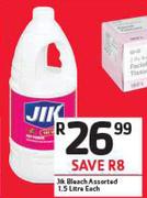 Jik Bleach Assorted-1.5Ltr Each