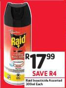 Raid Insecticide Assorted-300ml Each