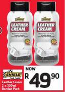 Shield Leather Cream Banded Pack-2 x 500ml