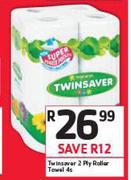 Twinsaver 2 Ply Roller Towel-4s