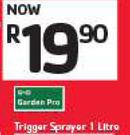 Garden Pro Trigger Sprayer-1Ltr