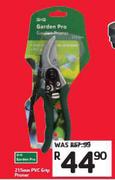 Garden Pro PVC Grip Pruner-215mm