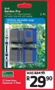 Garden Pro 12.5mm Hose Connector 2 Pack