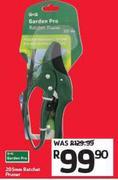 Garden Pro Ratchet Pruner-205mm
