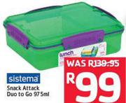 Sistema Snack Attack Duo To Go-975ml