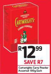 Cartwrights outlet curry powder