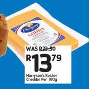 Harryson's Kosher Cheddar-Per 100g