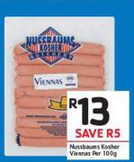 Nussbaums Kosher Viennas-Per 100g