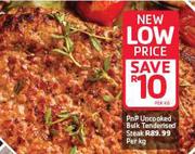 PnP Uncooked Bulk Tenderised Steak-Per Kg