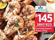 Arctic Food Uncooked Emperor Prawns-800gm