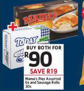 Mama's Pies Assorted 6s And Sausage Rolls 30s