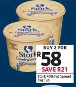 Stork 40% Fat Spread Tub-2X1Kg