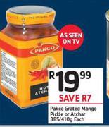 Pakco Grated Mango Pickle Or Atchar 385/410gm-Each