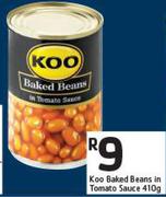 Koo Baked Beans In Tomato Sauce-410gm