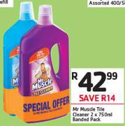 Mr Muscle Tile Cleaner Banded Pack-2x750ml