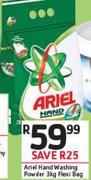 Ariel Hand Washing Powder Flexi Bag-3Kg