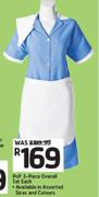 PnP 3 Piece Overall Set In Assorted Colours & Sizes-Each