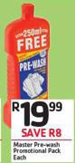 Master Pre-Wash Promotional Pack