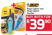 BIC Mega Lighter And Mega Lighter Flexible-For Both