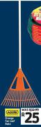 Addis Orange Fan Leaf Rake