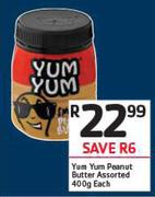 Yum Yum Peanut Butter Assorted-400g Each