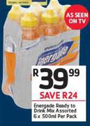 Energade Ready To Drink Mix Assorted-6 x 500ml Per Pack