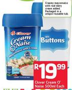 Clover Cream O' Naise-500ml Each