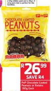 PnP Chocolate Coated Peanuts Or Raisins-180g Each