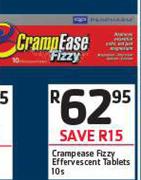 Crampease Fizzy Effervescent Tablets 10s