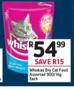 Whiskas Dry Cat Food-1kg Each