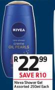 Nivea Shower Gel-250ml Each