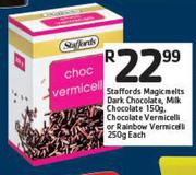 Staffords Magicmelts Dark Chocolate,Milk Chocolate-150g