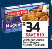 Country Fair Chicken Breast Nuggets Assorted-400g Each