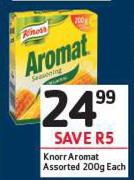 Knorr Aromat Assorted-200g Each