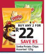 Simba Potato Chips Assorted-2 x 125g