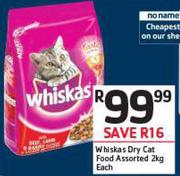 Whiskas Dry Cat Food Assorted-2Kg Each
